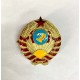 Знак на головной убор начальствующего состава РКМ, обр.1936 г.. Герб на 11 лент.